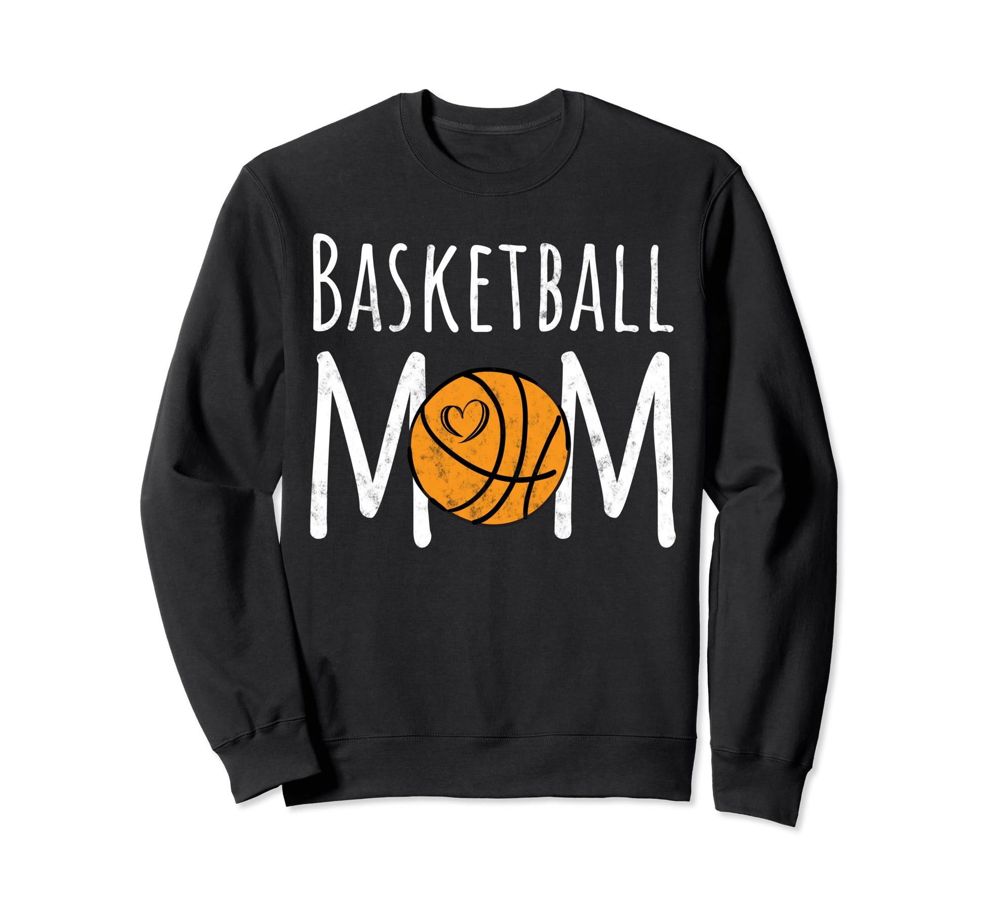 Basketball Mom Life Hoops And Heart Sweatshirt - Trendy Graphic for Adults - T-Shirt, Sweatshirt, Hoodie