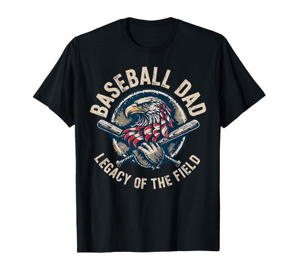Baseball Fathers Day Baseball Dad T-Shirt - Minimalist Print Men Women - T-Shirt, Sweatshirt, Hoodie
