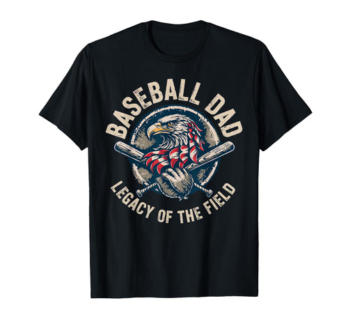 Baseball Fathers Day Baseball Dad T-Shirt - Minimalist Print Men Women - T-Shirt, Sweatshirt, Hoodie