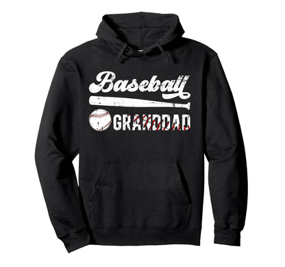Baseball Granddad Baseball Player Granddad Hoodie - Trendy Graphic Unisex - T-Shirt, Sweatshirt, Hoodie