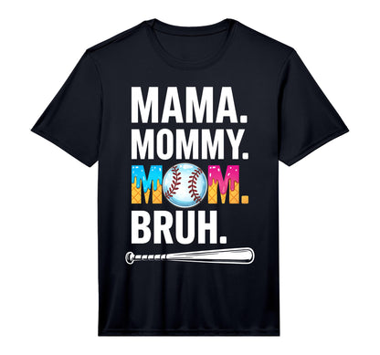 Mama Mommy Mom Bruh Baseball Mama Ice T-Shirt - Trendy Graphic Unisex - T-Shirt, Sweatshirt, Hoodie