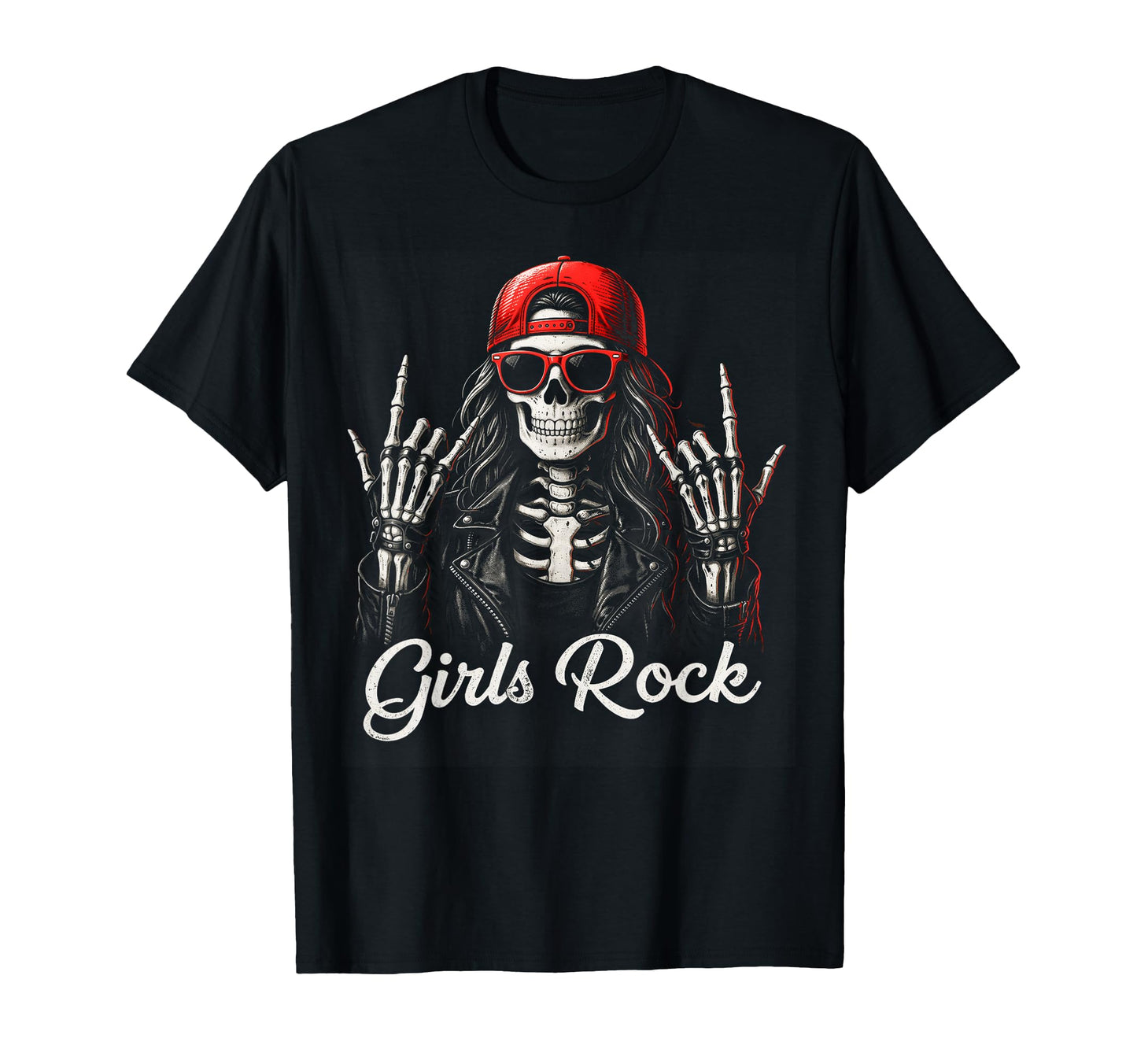 Rock Skeleton Punk Rock Rockmetal T-Shirt - Aesthetic Graphic Men Women - T-Shirt, Sweatshirt, Hoodie