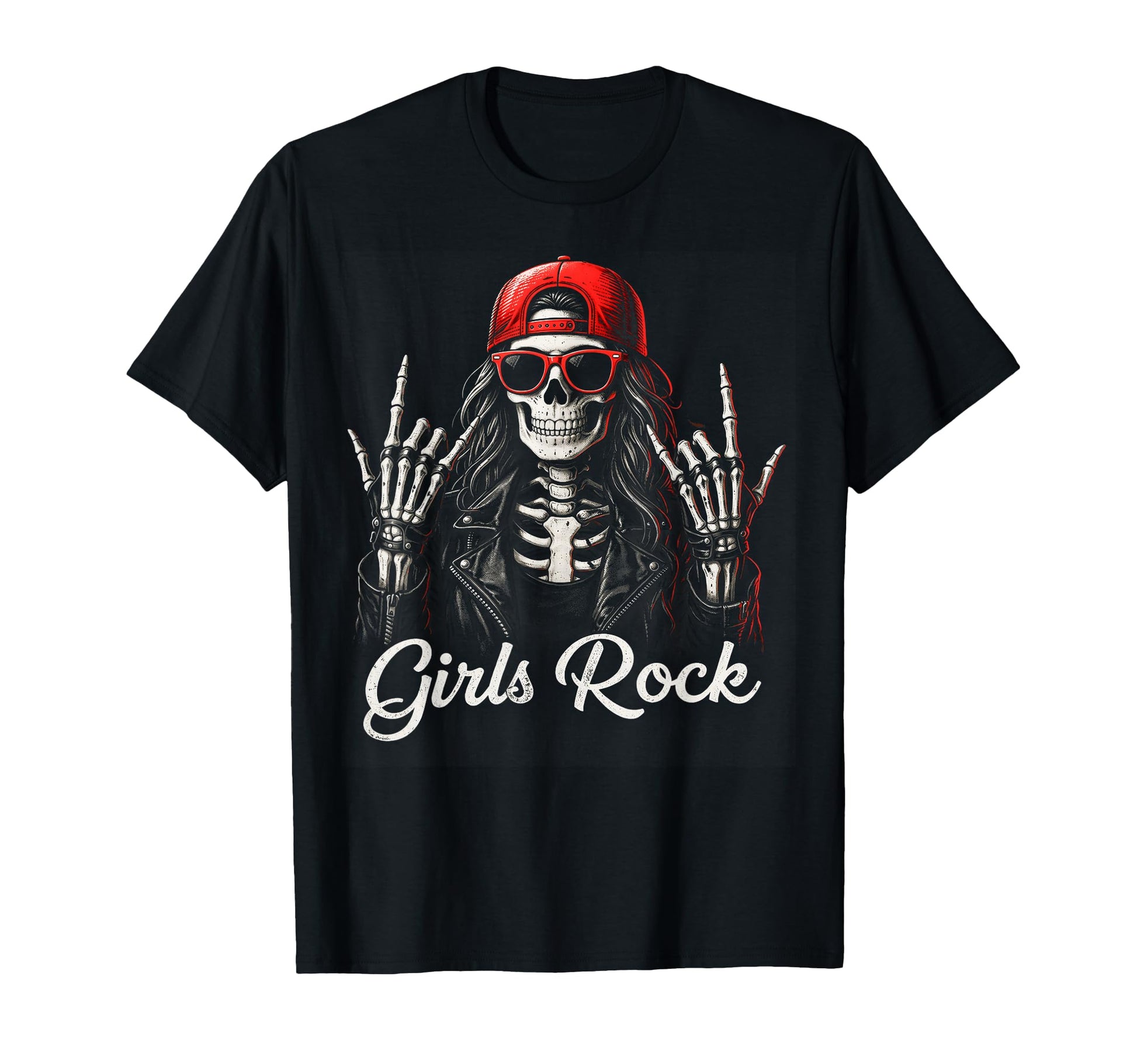 Rock Skeleton Punk Rock Rockmetal T-Shirt - Aesthetic Graphic Men Women - T-Shirt, Sweatshirt, Hoodie