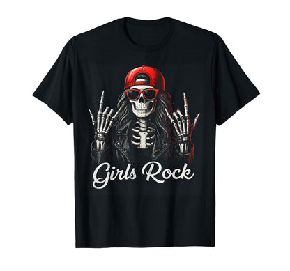Rock Skeleton Punk Rock Rockmetal T-Shirt - Aesthetic Graphic Men Women - T-Shirt, Sweatshirt, Hoodie