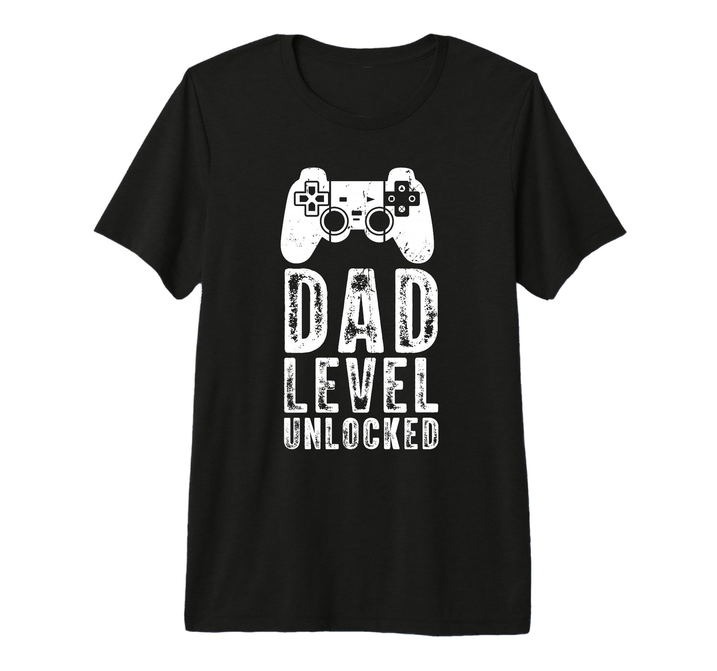 Mens Gamer Dad Dad Level Unlocked Video T-Shirt - Minimalist Print Unisex - T-Shirt, Sweatshirt, Hoodie
