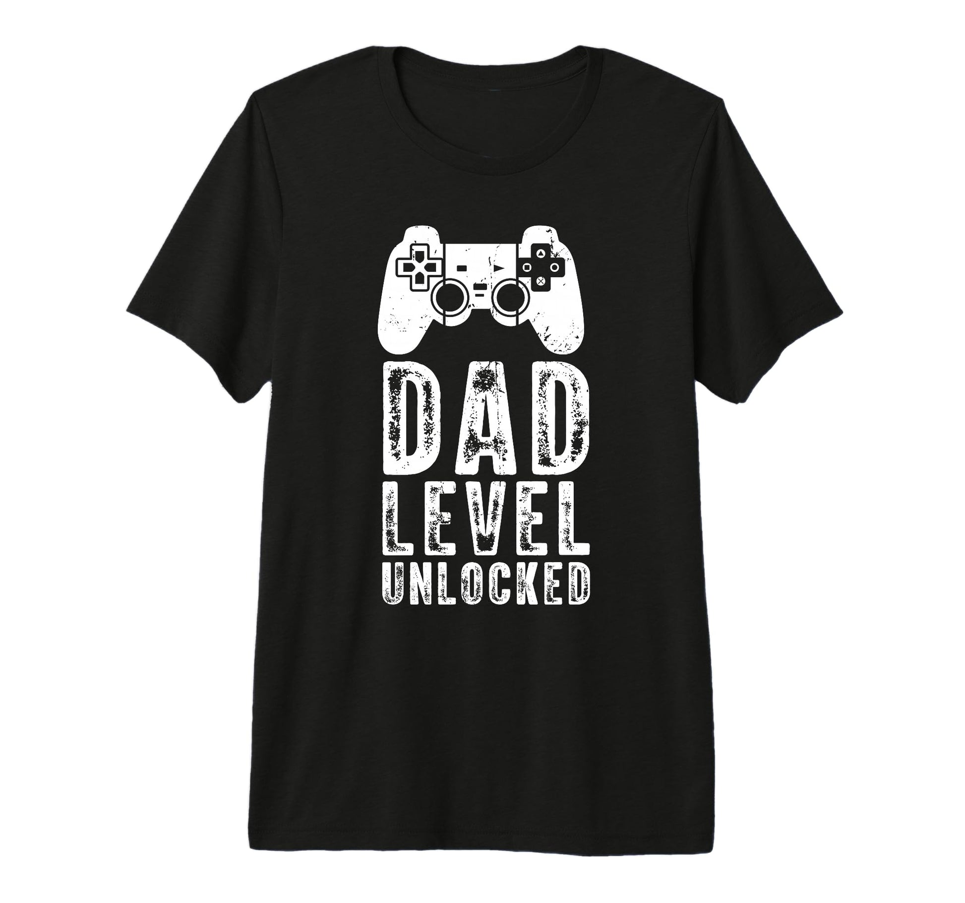 Mens Gamer Dad Dad Level Unlocked Video T-Shirt - Minimalist Print Unisex - T-Shirt, Sweatshirt, Hoodie