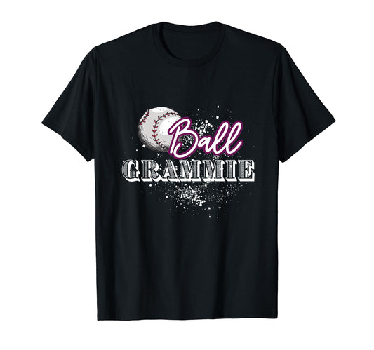 Ball Grammie Baseball Softball T-Shirt - Aesthetic Graphic for Adults - T-Shirt, Sweatshirt, Hoodie
