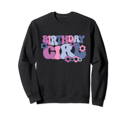 Groovy Birthday Party Boho Hippie Wavy Sweatshirt - Trendy Graphic Unisex - T-Shirt, Sweatshirt, Hoodie