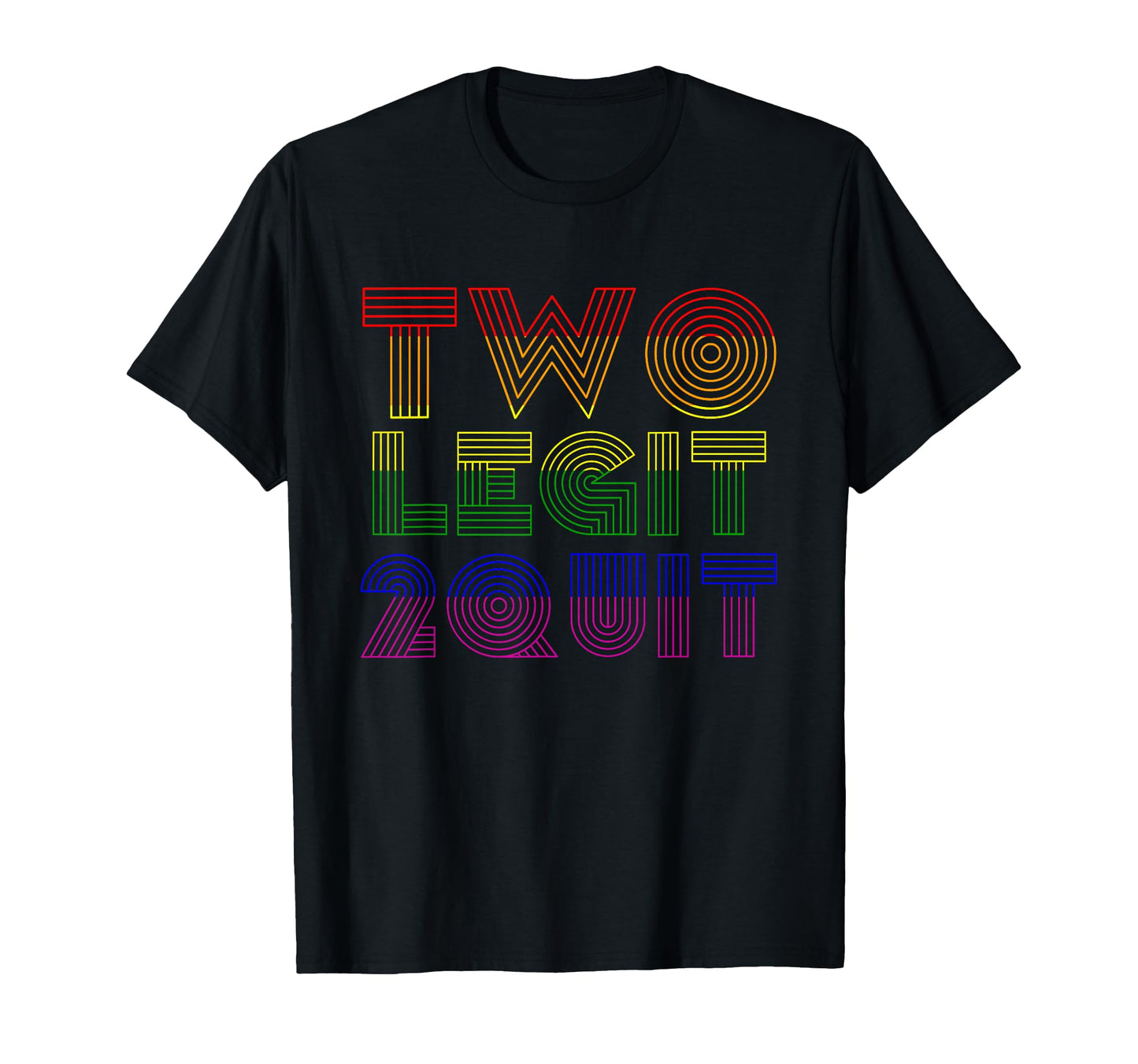 Funny Two Legit 2 Quit Vaporwave T-Shirt - Custom Art Print for Adults - T-Shirt, Sweatshirt, Hoodie