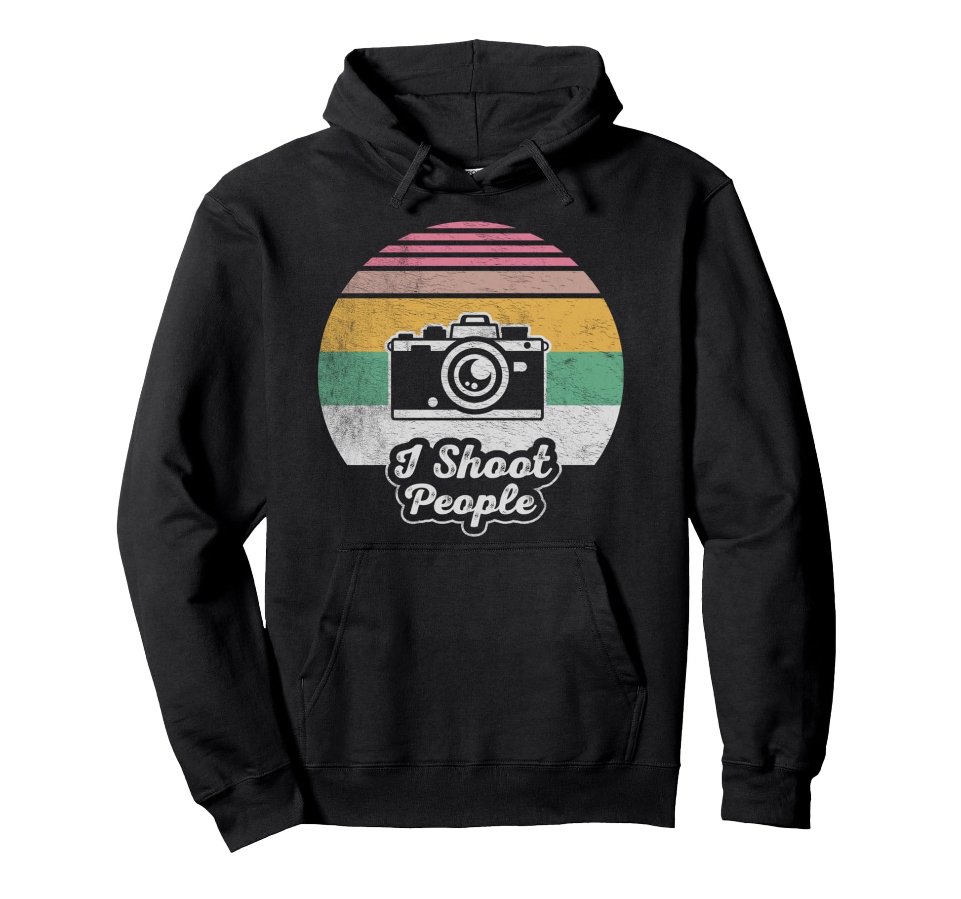 Funny Photographer Camera I Shoot People Hoodie - Unique Graphic Men Women - T-Shirt, Sweatshirt, Hoodie