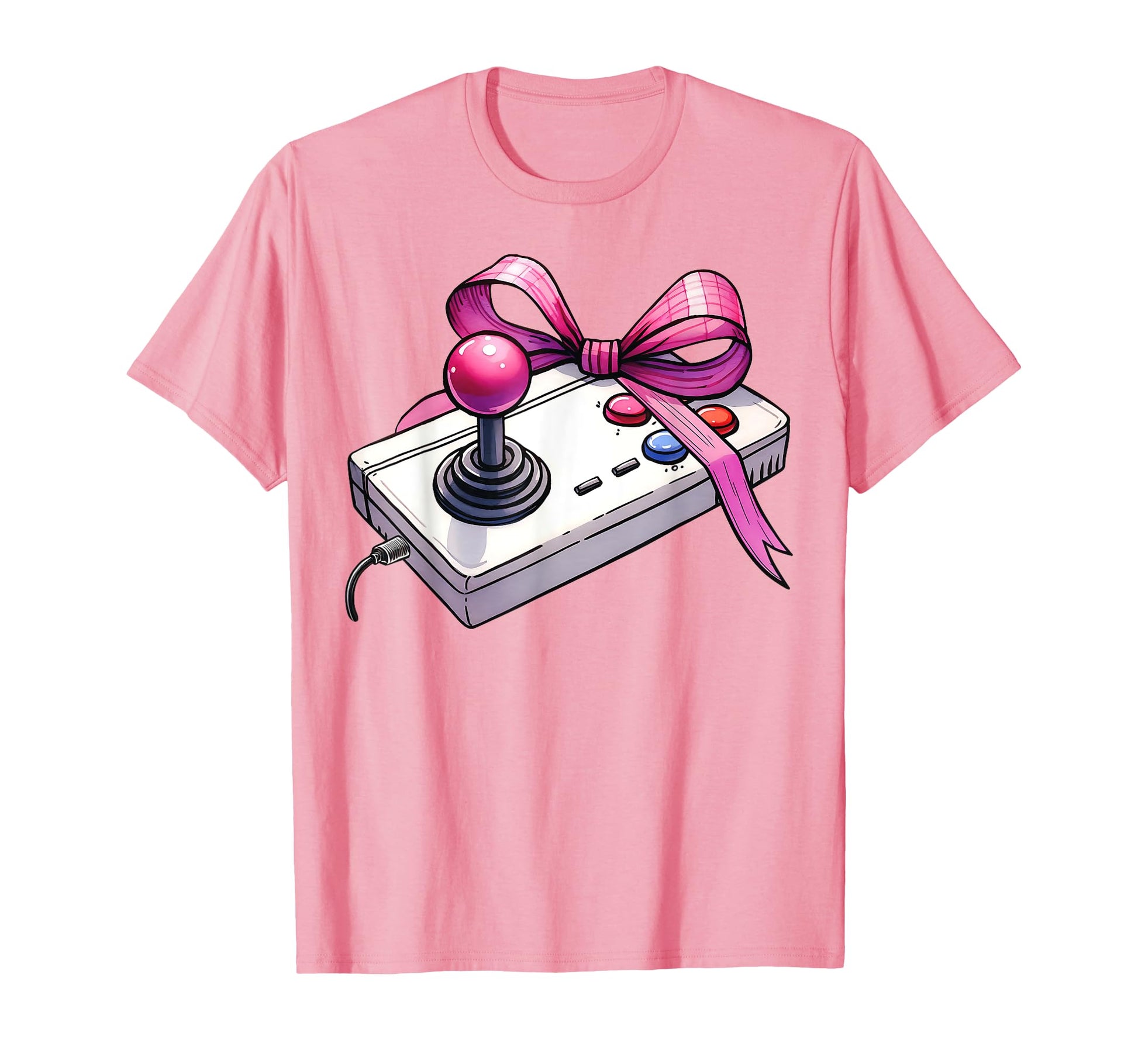 Coquette Bow Arcade Gaming Mothers T-Shirt - Custom Art Print Men Women - T-Shirt, Sweatshirt, Hoodie