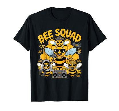 Bees Hip Hop Dance Crew Old School Rap T-Shirt - Minimalist Print Unisex - T-Shirt, Sweatshirt, Hoodie