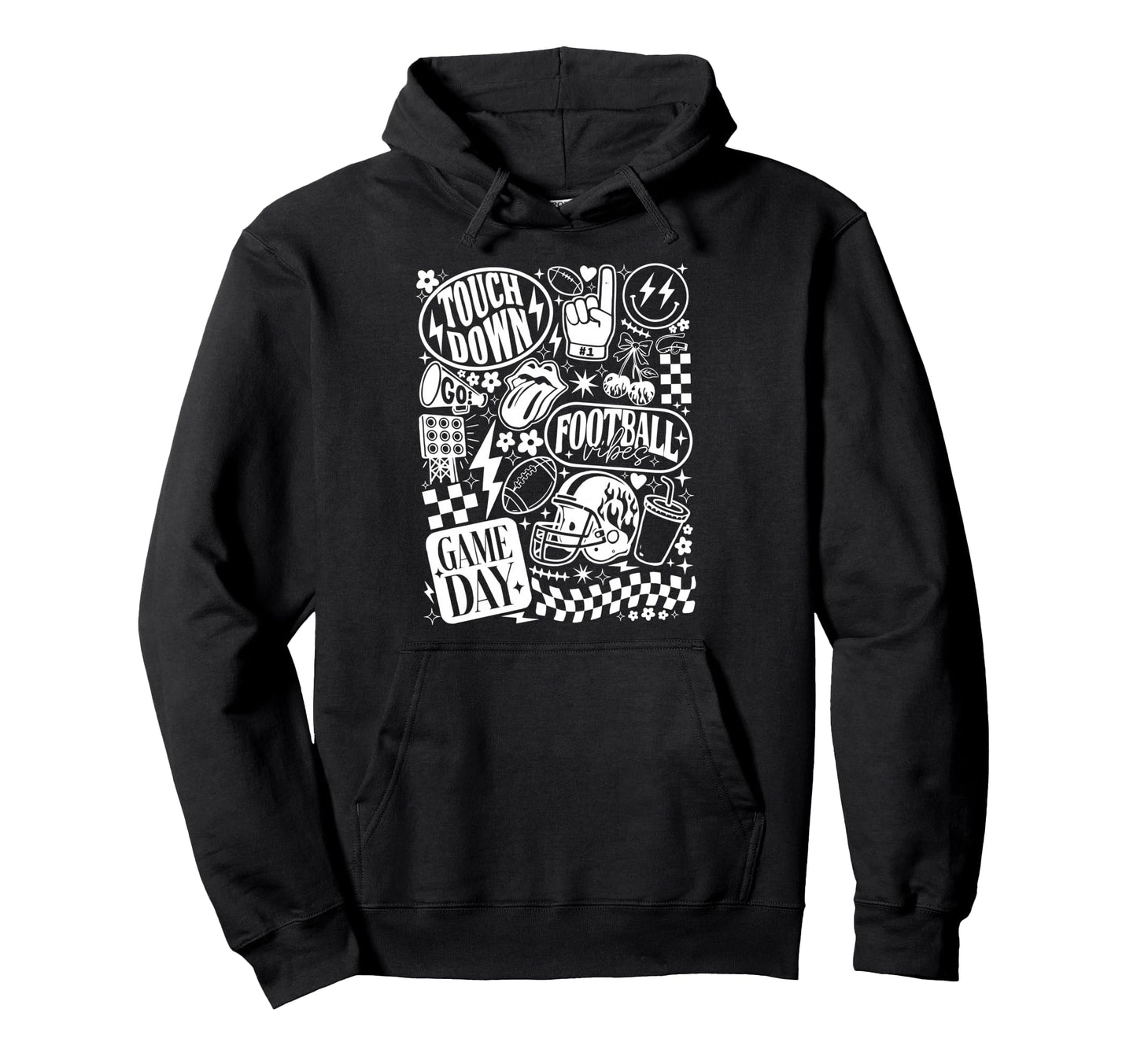 Football Mom Streetwear Back Hoodie - Streetwear Style Men Women - T-Shirt, Sweatshirt, Hoodie
