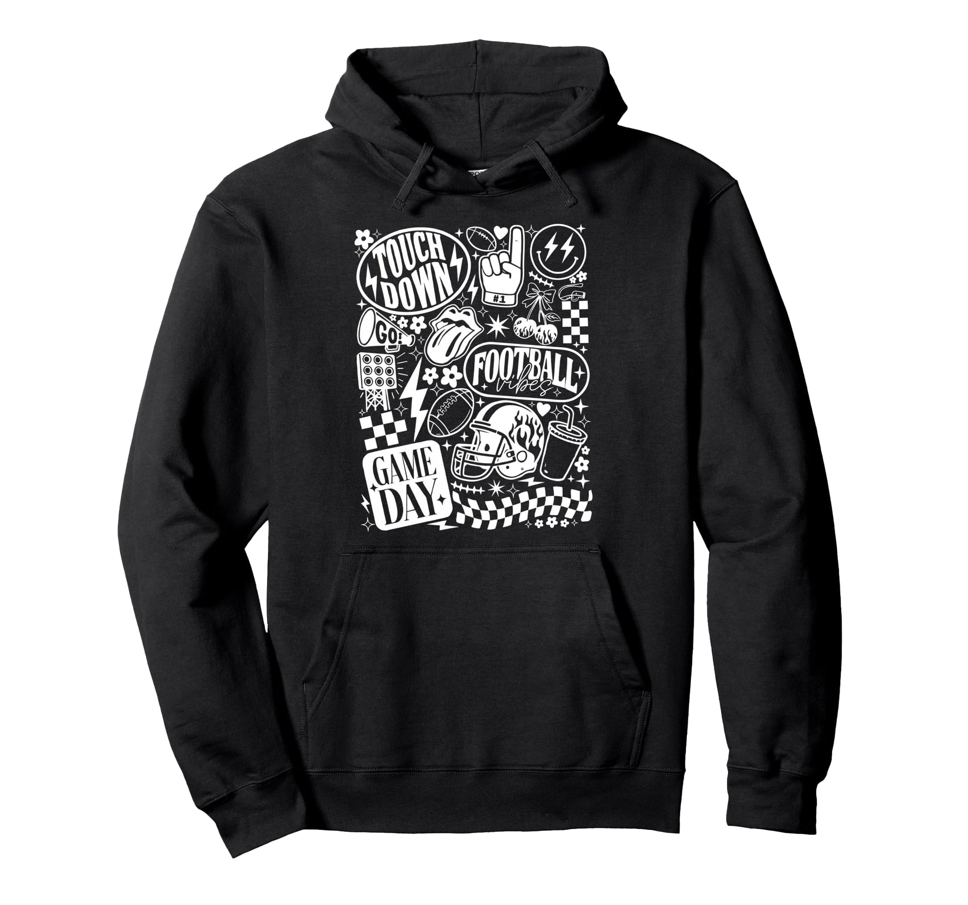 Football Mom Streetwear Back Hoodie - Streetwear Style Men Women - T-Shirt, Sweatshirt, Hoodie