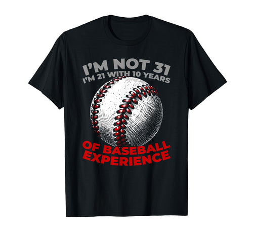 31Th Birthday Baseball Team Player T-Shirt - Minimalist Print Men Women - T-Shirt, Sweatshirt, Hoodie