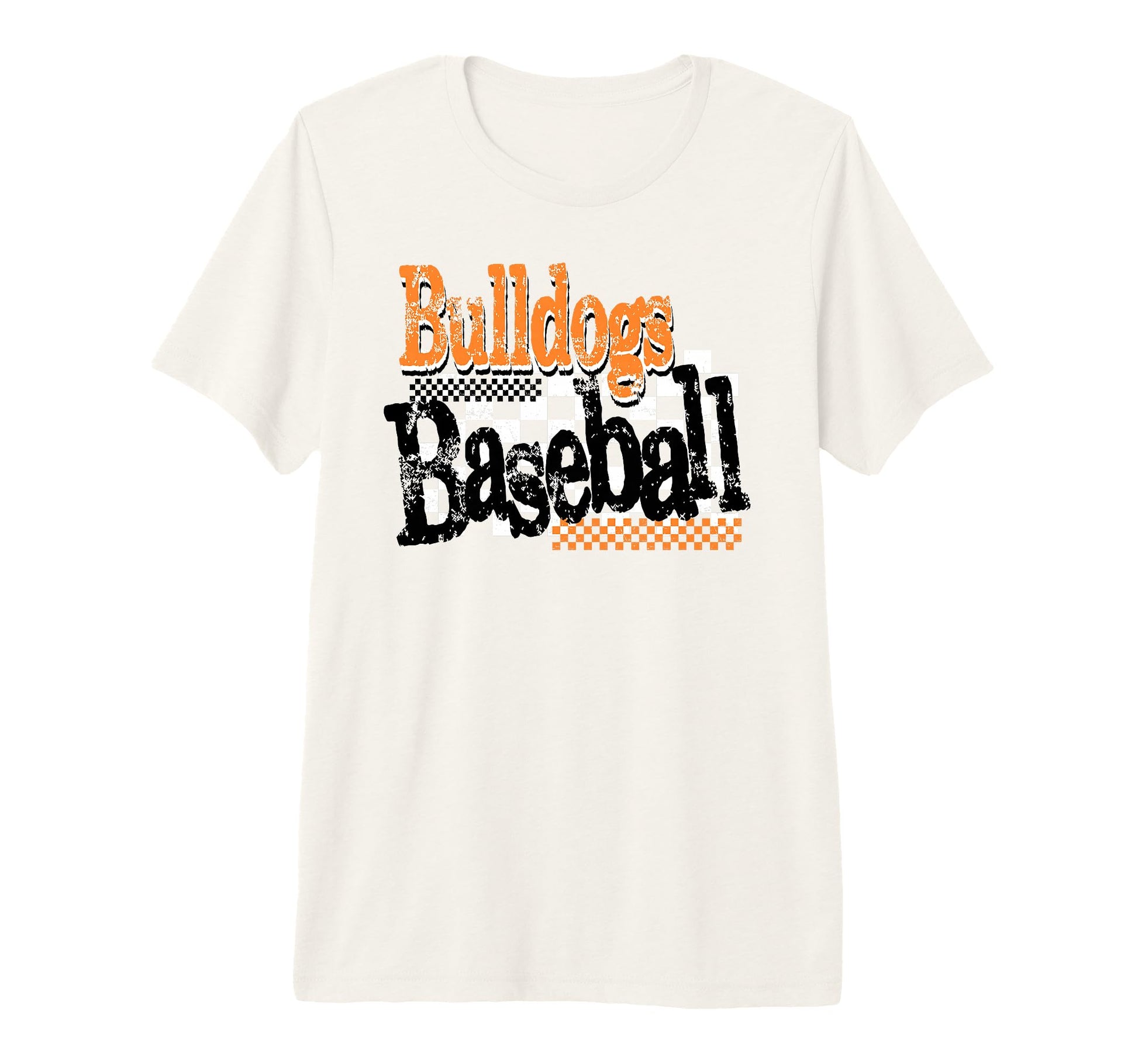 Orange Bulldogs Baseball Mom Game T-Shirt - Aesthetic Graphic for Adults - T-Shirt, Sweatshirt, Hoodie