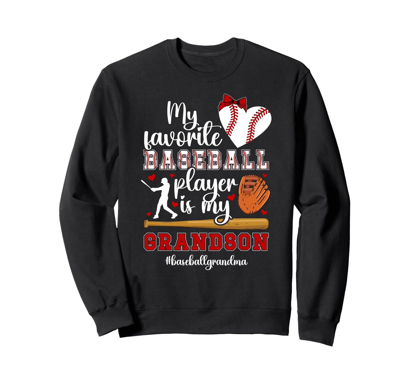 Baseball Grandma Proud Baseball Sweatshirt - Streetwear Style Unisex - T-Shirt, Sweatshirt, Hoodie