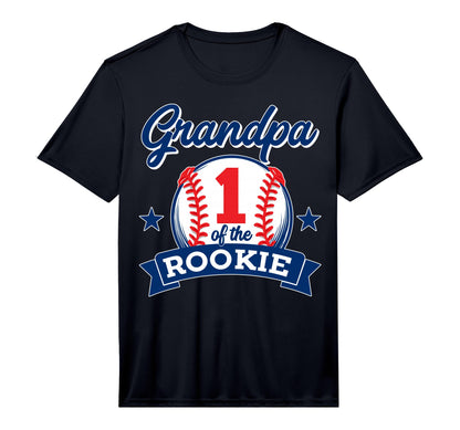 Mens Grandpa Rookie 1St Birthday T-Shirt - Trendy Graphic for Adults - T-Shirt, Sweatshirt, Hoodie
