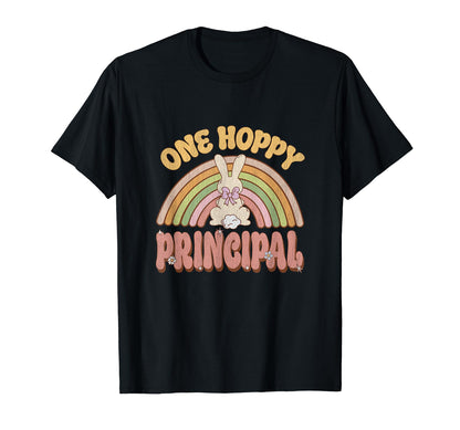 One Hoppy Principal Bunny Easter T-Shirt - Unique Graphic for Adults - T-Shirt, Sweatshirt, Hoodie