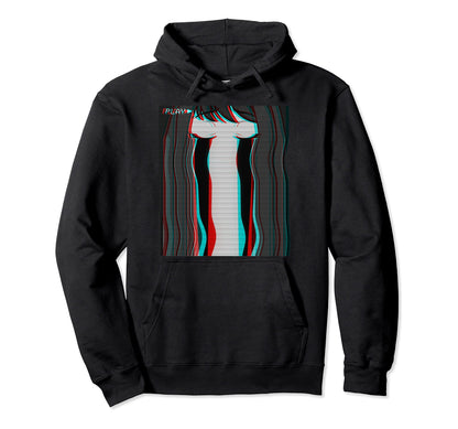 Vaporwave Aesthetic Sad Anime Eyes Eboy Hoodie - Graphic Print Men Women - T-Shirt, Sweatshirt, Hoodie