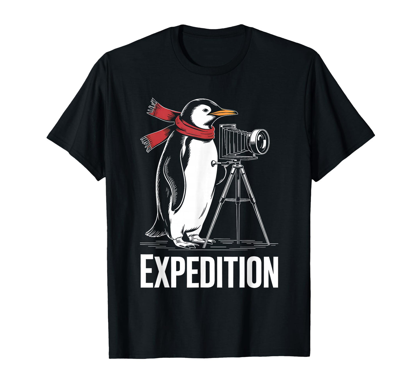 Expedition Penguin Photographer T-Shirt - Custom Art Print Men Women - T-Shirt, Sweatshirt, Hoodie