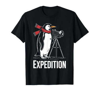 Expedition Penguin Photographer T-Shirt - Custom Art Print Men Women - T-Shirt, Sweatshirt, Hoodie