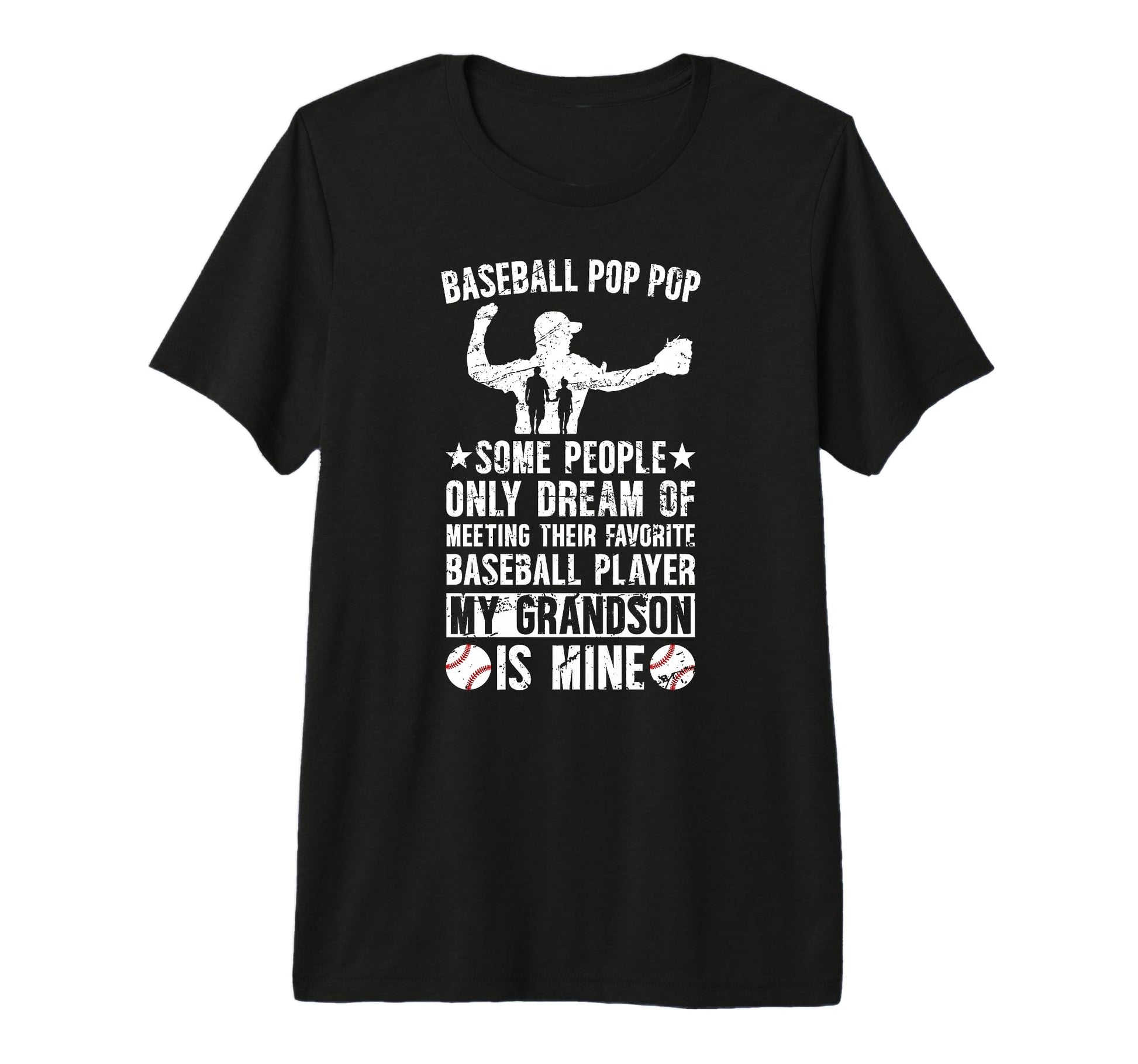Mens Favorite Baseball Player Pop Pop T-Shirt - Trendy Graphic Unisex - T-Shirt, Sweatshirt, Hoodie