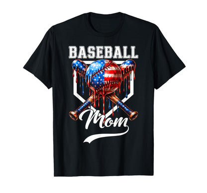 Baseball Mom Funny Mothers Day Ice Cream T-Shirt - Trendy Graphic Unisex - T-Shirt, Sweatshirt, Hoodie