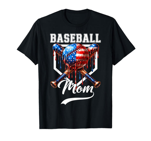 Baseball Mom Funny Mothers Day Ice Cream T-Shirt - Trendy Graphic Unisex - T-Shirt, Sweatshirt, Hoodie