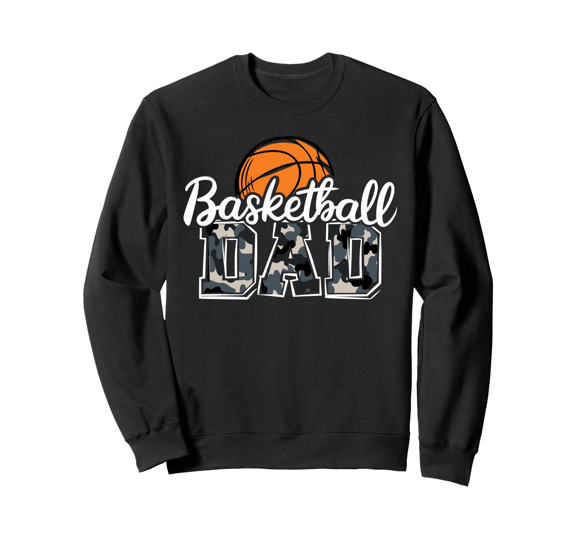 Basketball Dad Family Camo Game Day Sweatshirt - Graphic Print for Adults - T-Shirt, Sweatshirt, Hoodie