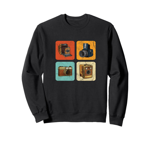 Photography Lovers Camera Set Sweatshirt - Streetwear Style for Adults - T-Shirt, Sweatshirt, Hoodie