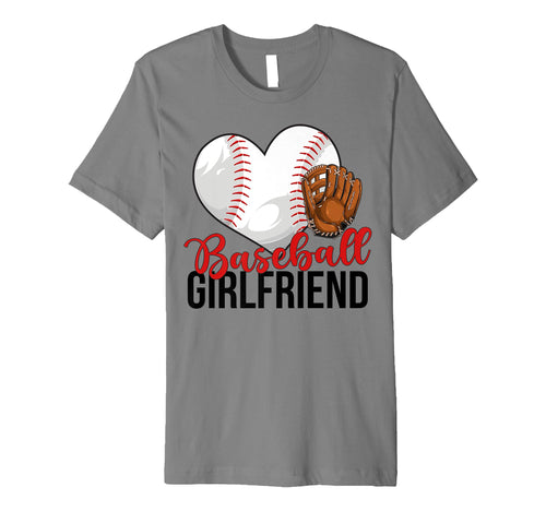 Baseball Girlfriend Heart Baseball Players T-Shirt - Graphic Print Unisex - T-Shirt, Sweatshirt, Hoodie