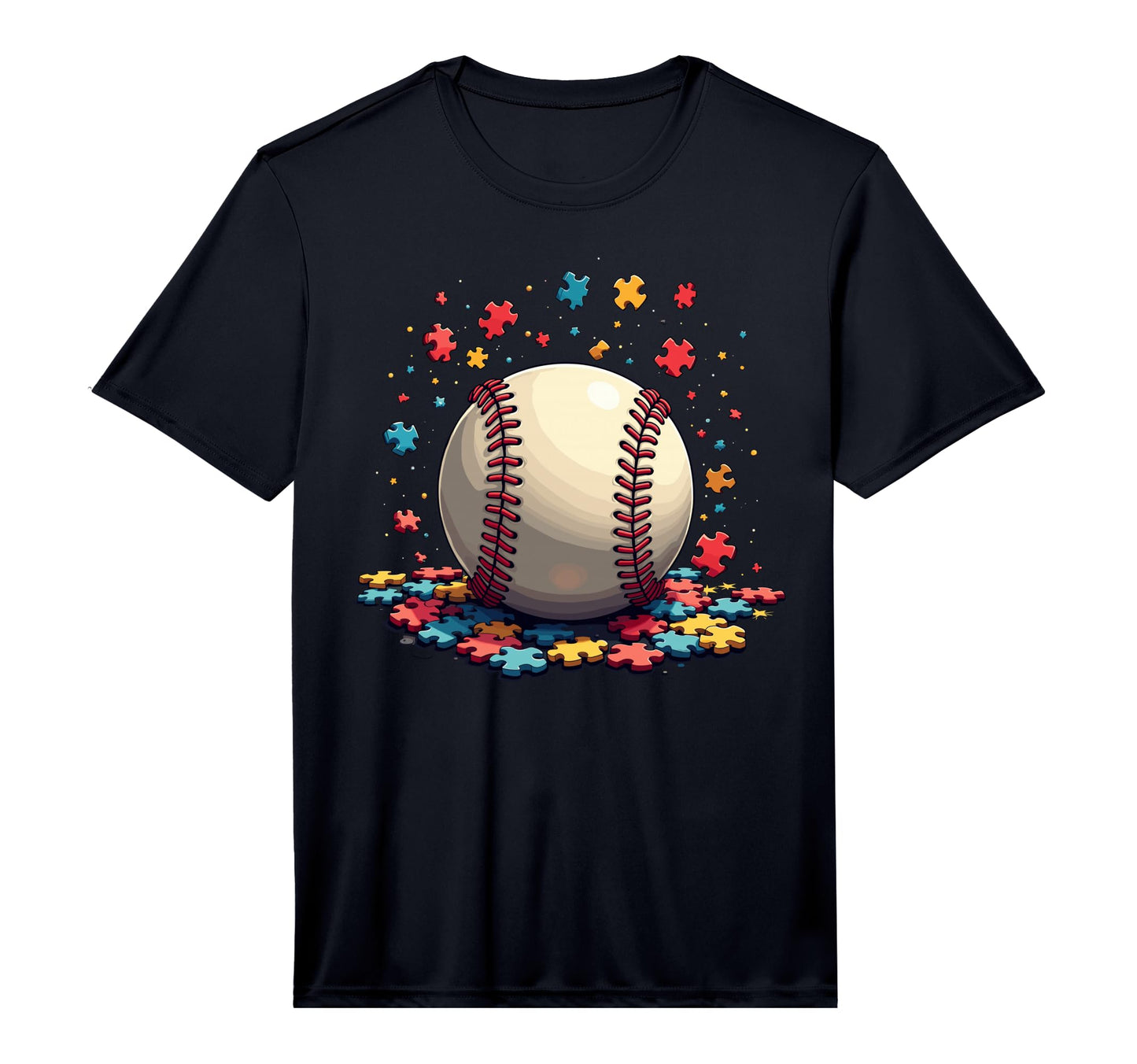 Colorful Autism Awareness Baseball T-Shirt - Streetwear Style Unisex - T-Shirt, Sweatshirt, Hoodie