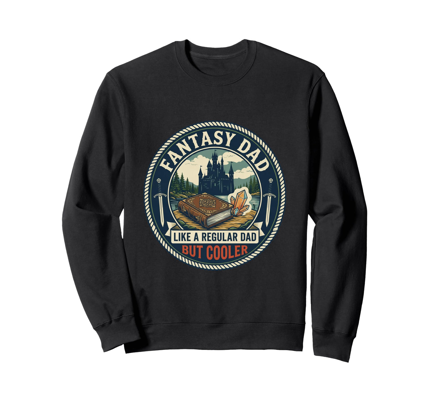 Funny Fantasy Dad Gamer Rpg Story Sweatshirt - Casual Everyday Wear Unisex - T-Shirt, Sweatshirt, Hoodie