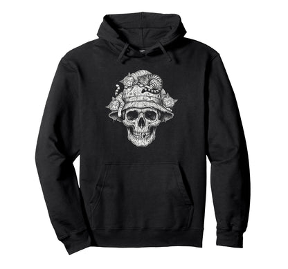 Skull Cat Skeleton Kitty Kitten Gothic Dark Hoodie - Trendy Graphic Unisex - T-Shirt, Sweatshirt, Hoodie