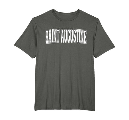 Saint Augustine Fl Florida Usa Sports T-Shirt - Aesthetic Graphic Unisex - T-Shirt, Sweatshirt, Hoodie