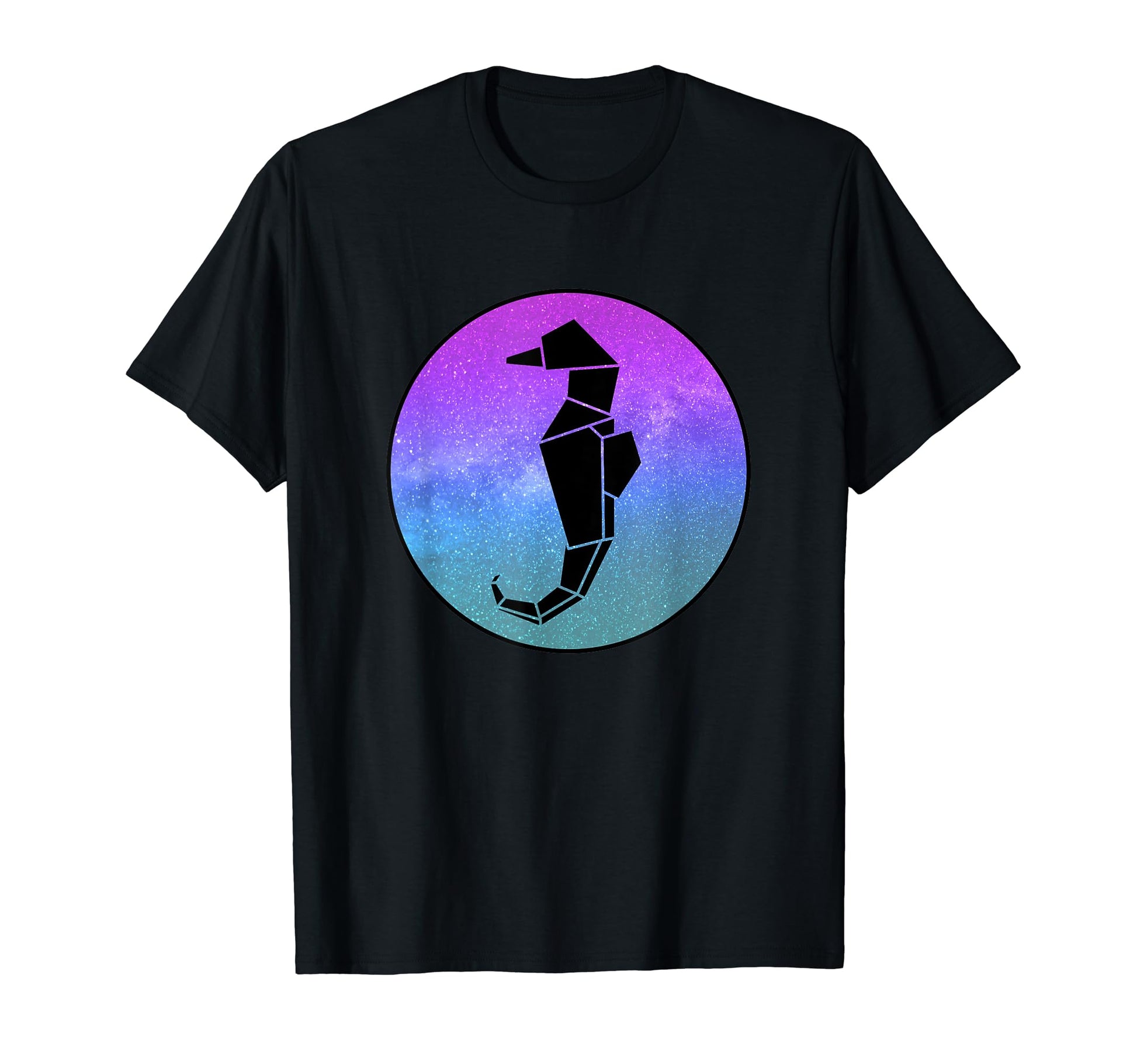 Seahorse Origami Galaxy Vaporwave T-Shirt - Streetwear Style Unisex - T-Shirt, Sweatshirt, Hoodie