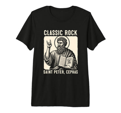Saint Peter Rock Catholic Vibe Petros Upon T-Shirt - Graphic Print Unisex - T-Shirt, Sweatshirt, Hoodie