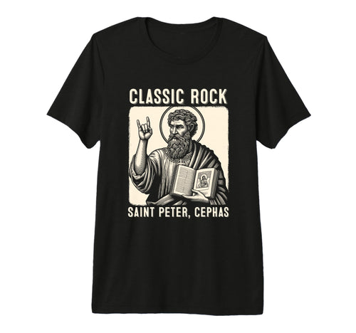 Saint Peter Rock Catholic Vibe Petros Upon T-Shirt - Graphic Print Unisex - T-Shirt, Sweatshirt, Hoodie