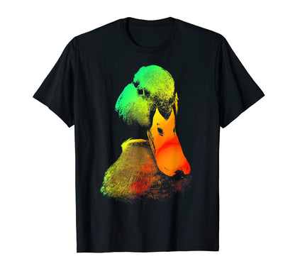 Pekin Duck Colorful Rainbow T-Shirt - Aesthetic Graphic Men Women - T-Shirt, Sweatshirt, Hoodie