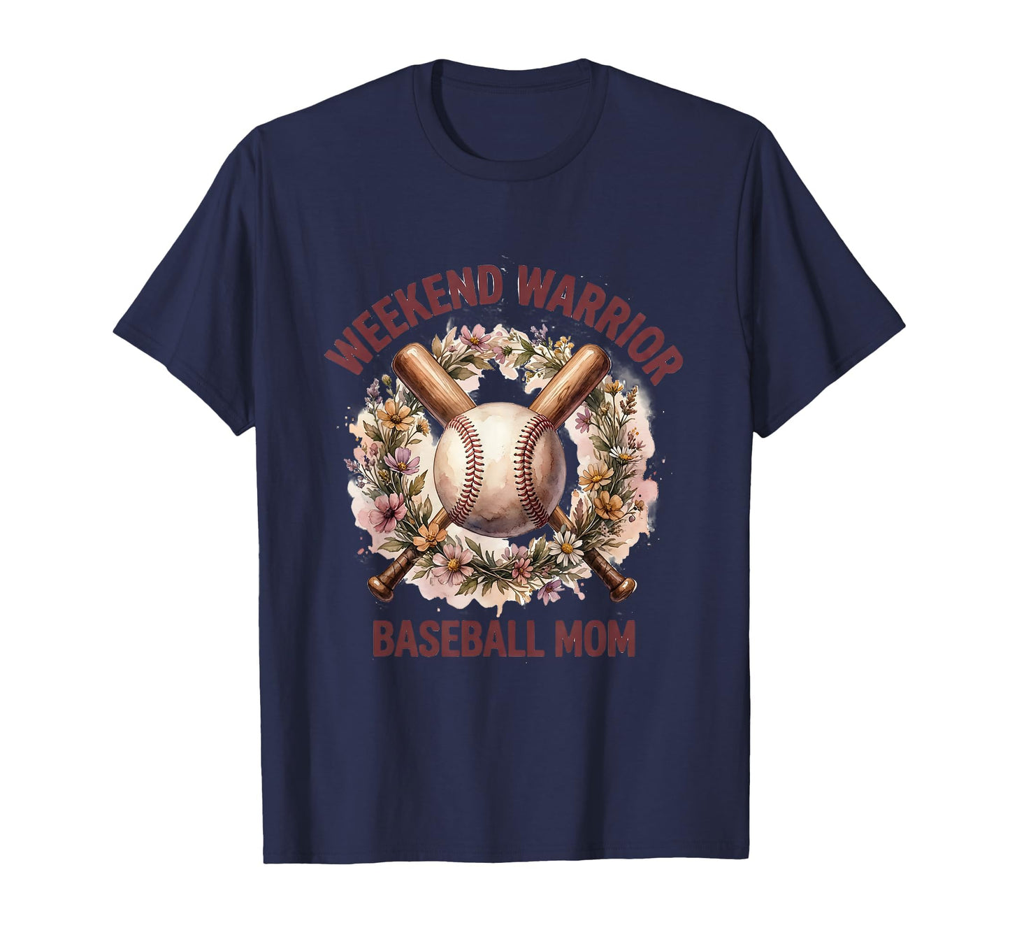 Weekend Warrior Baseball Mom T-Shirt - Minimalist Print Unisex - T-Shirt, Sweatshirt, Hoodie