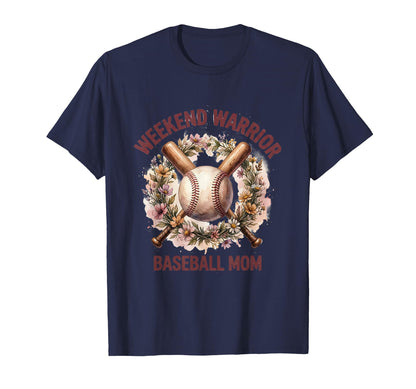 Weekend Warrior Baseball Mom T-Shirt - Minimalist Print Unisex - T-Shirt, Sweatshirt, Hoodie