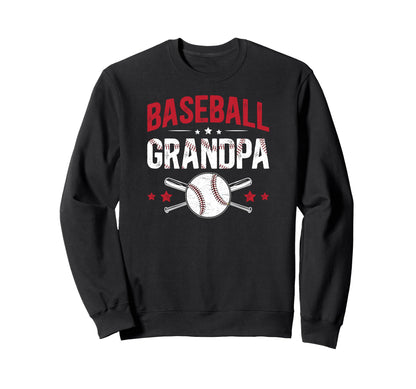 Baseball Grandpa Best Baseball Sweatshirt - Unique Graphic Men Women - T-Shirt, Sweatshirt, Hoodie