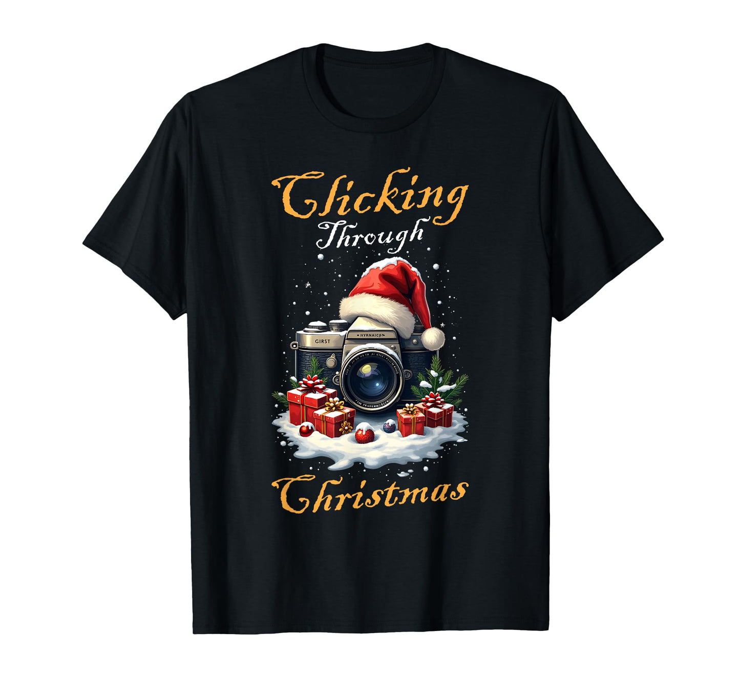 Clicking Through Camera Holiday T-Shirt - Casual Everyday Wear for Adults - T-Shirt, Sweatshirt, Hoodie