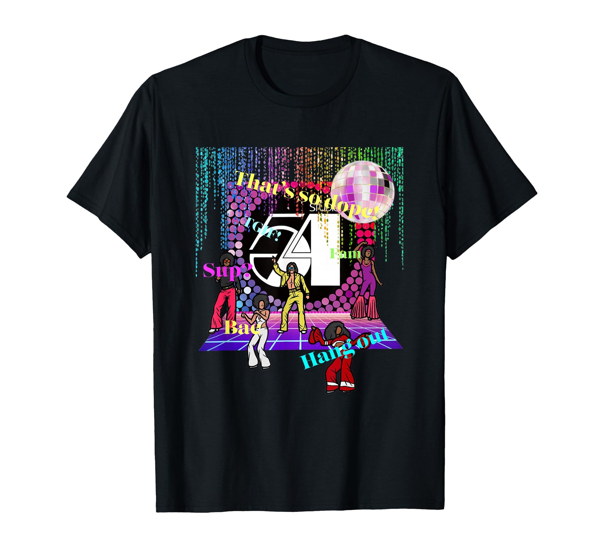 Disco Freaks Store Studio 54 Disco T-Shirt - Fun Novelty Design for Adults - T-Shirt, Sweatshirt, Hoodie