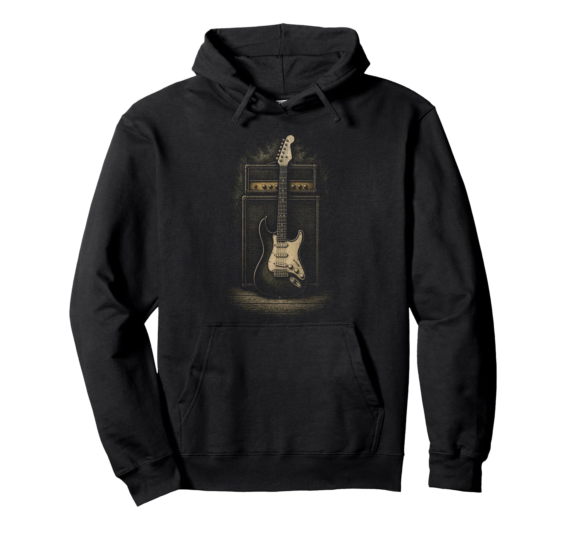 Electric Guitar Amp Rock Hoodie - Custom Art Print Unisex - T-Shirt, Sweatshirt, Hoodie