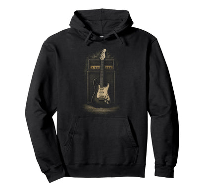 Electric Guitar Amp Rock Hoodie - Custom Art Print Unisex - T-Shirt, Sweatshirt, Hoodie