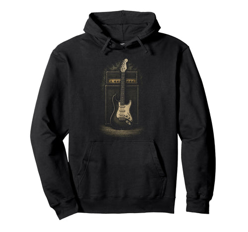Electric Guitar Amp Rock Hoodie - Custom Art Print Unisex - T-Shirt, Sweatshirt, Hoodie