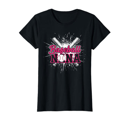 Womens Baseball Nana Grandma T-Shirt - Novelty Apparel Men Women - T-Shirt, Sweatshirt, Hoodie