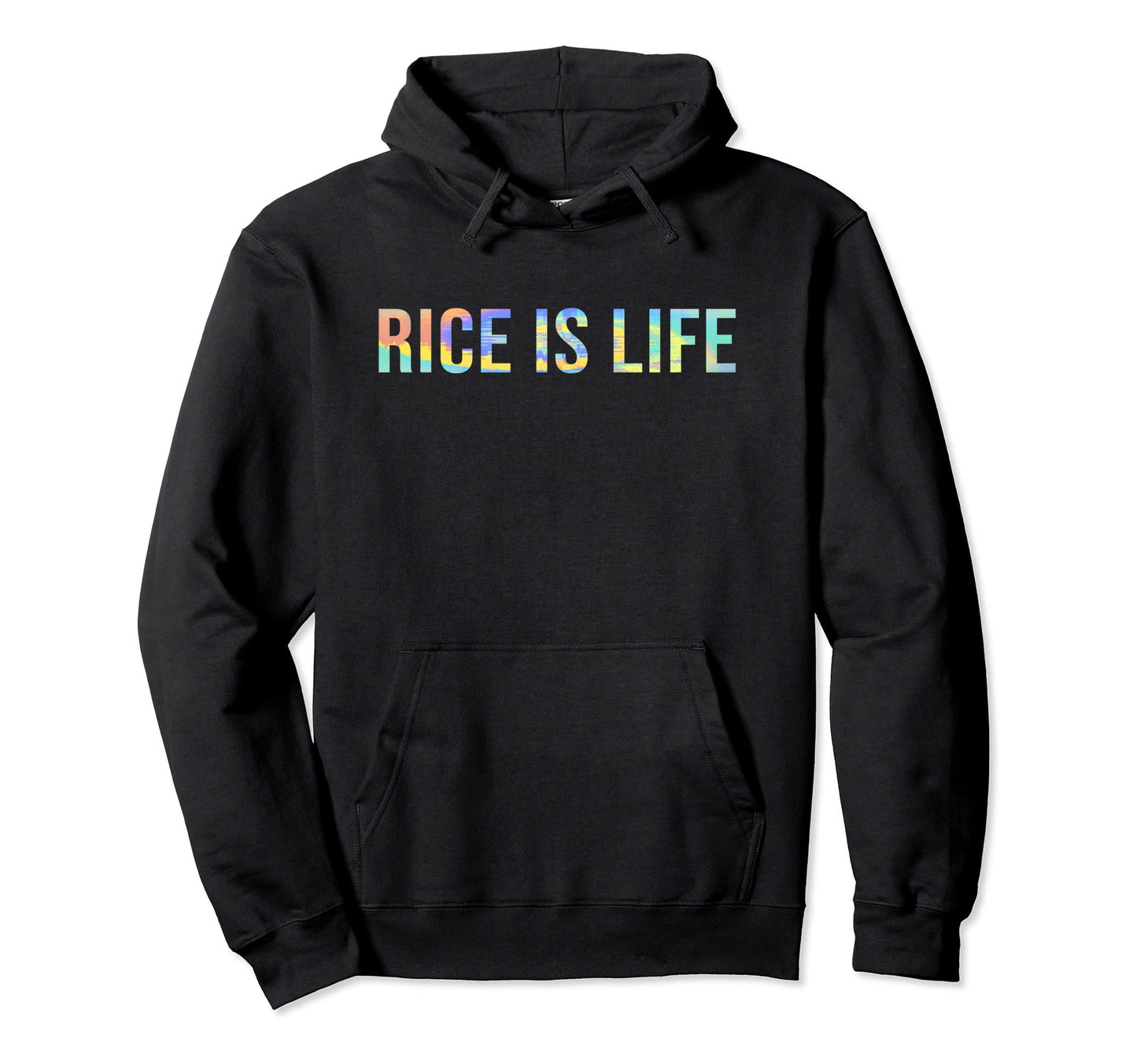 Rice Is Life Groovy Rice Lover Funny Hoodie - Streetwear Style Unisex - T-Shirt, Sweatshirt, Hoodie